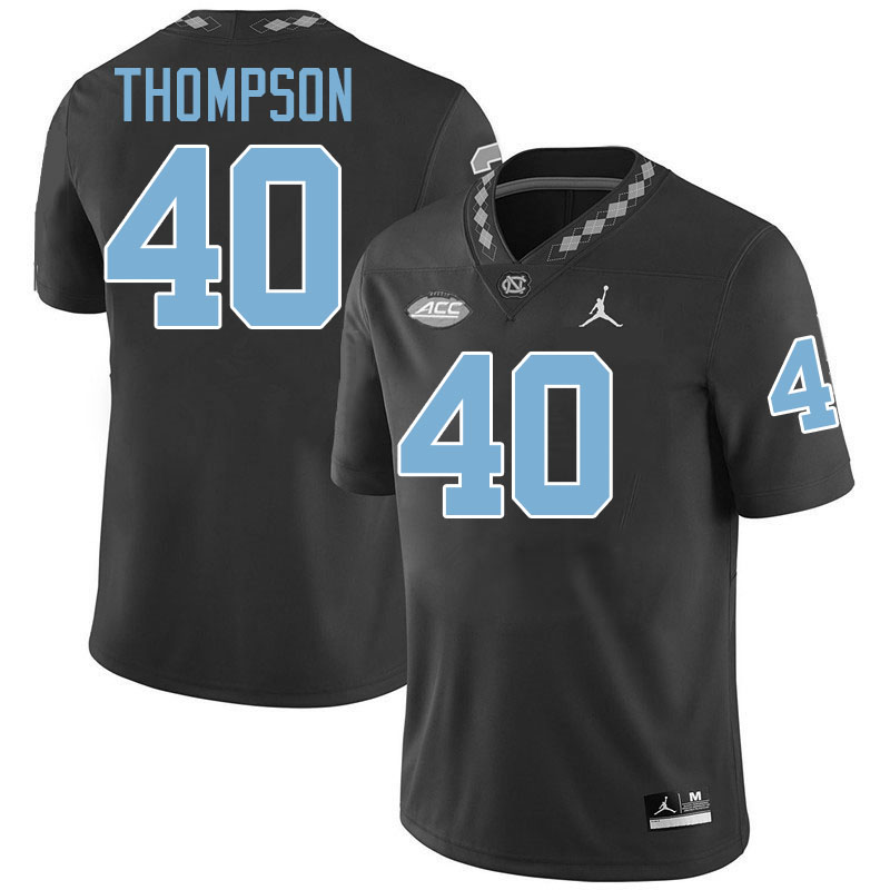 Tyler Thompson UNC Jerseys,North Carolina Tar Heels #40 Tyler Thompson Football Jerseys-Black